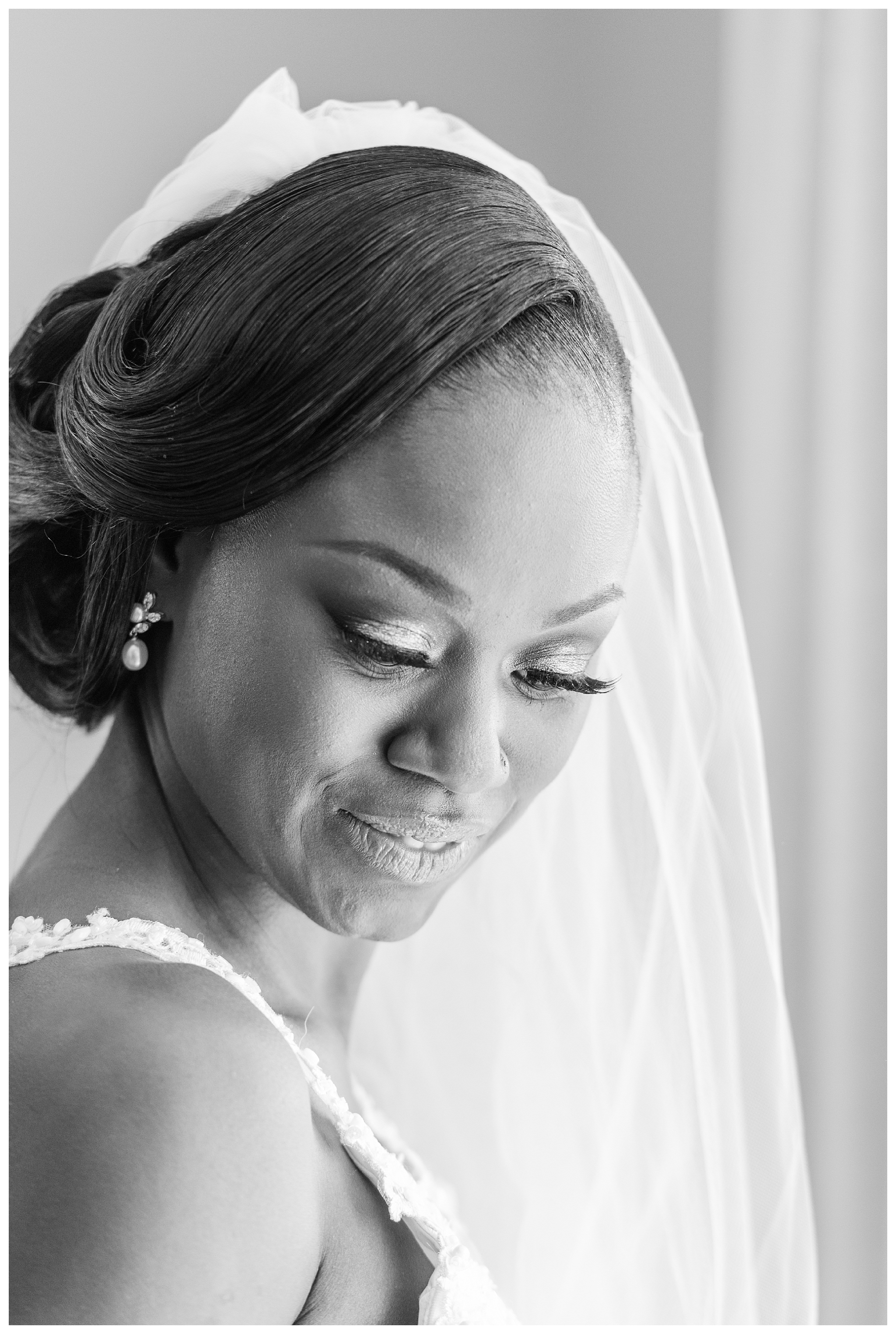 Hyatt Regency Coconut Point wedding. Black and white bridal portrait by Jessica McCalla Photography!