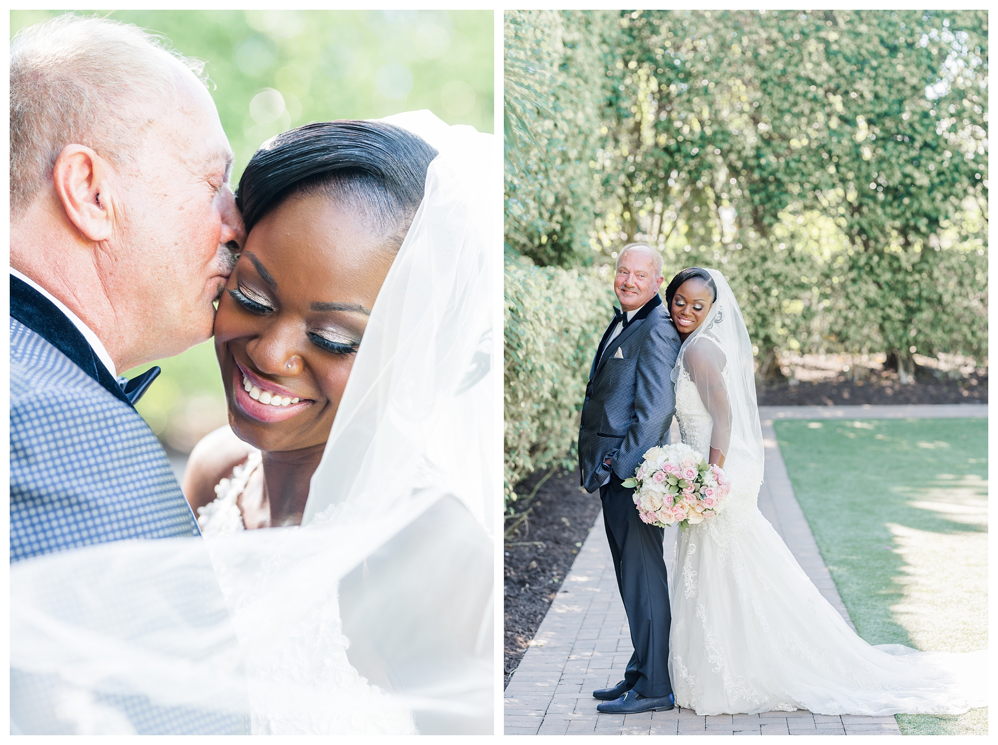 Bride & groom portraits | White lace dress and navy suit | Florida wedding photographer at Hyatt Regency Coconut Point by Jessica McCalla Photography